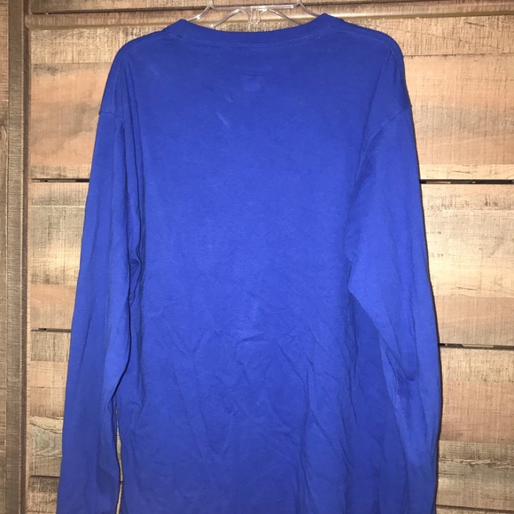Champion Blue Long Sleeve - Logo w/ Sleeve Text - Picture 3 of 7